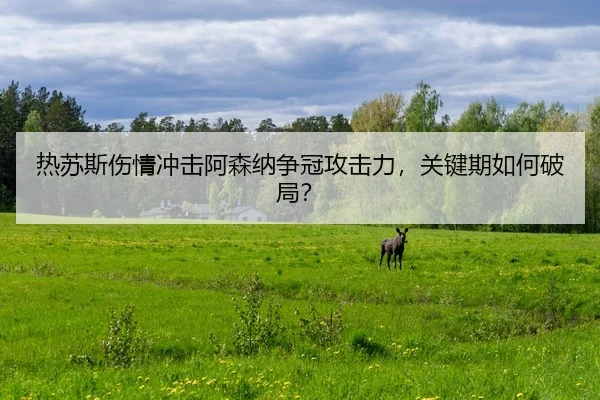 热苏斯伤情冲击阿森纳争冠攻击力，关键期如何破局？